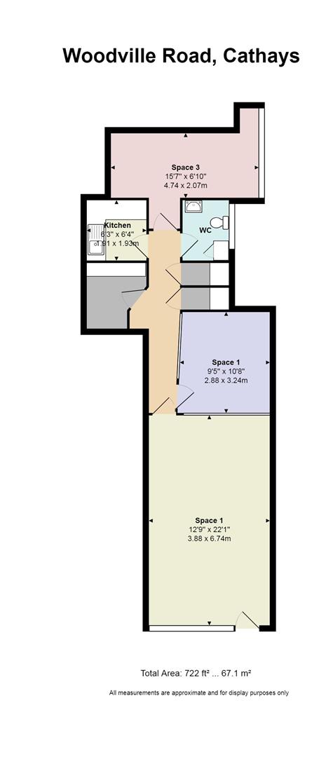 Floorplan for Woodville Road, Cathays
